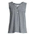 thumbnail image 6 of Time and Tru Women's Henley Tank Top, 6 of 6