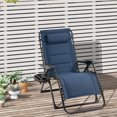 thumbnail image 2 of Outsunny Chaise Longue Zéro Gravité, Chaise de Patio Inclinable avec Porte-Gobelet, 2 of 10