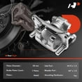 thumbnail image 2 of A-Premium Disc Brake Caliper Assembly with Bracket Compatible with Mitsubishi Lancer Ralliart 2009-2015 Outlander 2007-2013 Rear Passenger Side, 2 of 5