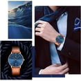 thumbnail image 6 of A ALPS Mens Watches Fashion Quartz Men's Watches Ultra Thin Minimalist Wristwatches with Leather Strap Gift for Man Father's Day Gifts, 6 of 7