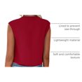 thumbnail image 4 of Chaleco de Traje PRETTYGARDEN para Mujer, Crop Top Rojo Verano XL, 4 of 9
