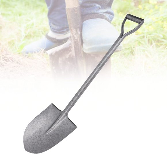 All Metal Shovel, Mn Steel Versatile Short D Handle Small Shovel Spade for Digging