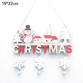 thumbnail image 2 of Wooden Hanging Xmas Festive Sign, Fashion Xmas Tree Hanging Ornament for Home Decor Front Door Tree, 2 of 5
