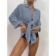 thumbnail image 3 of Bsubseach Women’s Oversized Long Sleeve Shirt Swim Cover Up 95% Polyester 5% Elastane Beach, 3 of 9