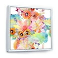 thumbnail image 3 of Designart 'Wildflowers and Vibrant Wild Spring Leaves I' Traditional Framed Canvas Wall Art Print, 3 of 5