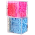 thumbnail image 2 of Cubo 3D de 6 Lados Labyrinth-3D 5 Pzas Rosa 7.5x7.5x7.5cm Plástico Cubo Mágico Transparente., 2 of 5