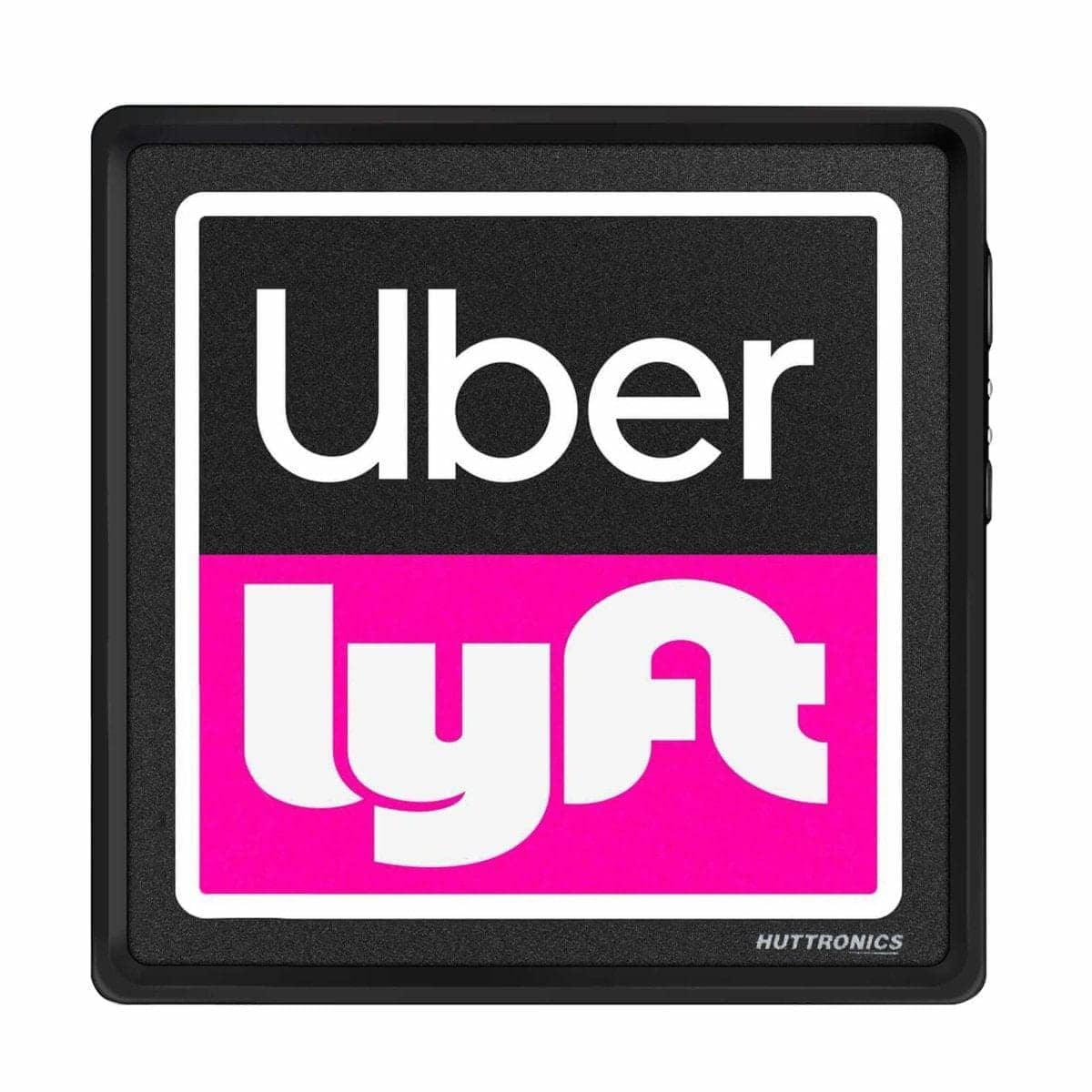 HUTTRONICS Uber Lyft LED Light Sign for Your Car - Ultra-Bright, Wireless, Removable, USB Rechargeable Battery