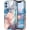 Blue Gray, variant on CASEFIV Compatible with iPhone 17 Pro Max Case 6.9 Inch 2025,Marble Pattern Heavy Duty Shockproof Rugged Hard PC+Soft Silicone Drop Protective Women Girls Phone Cases for iPhone 17 Pro Max,Black Pink