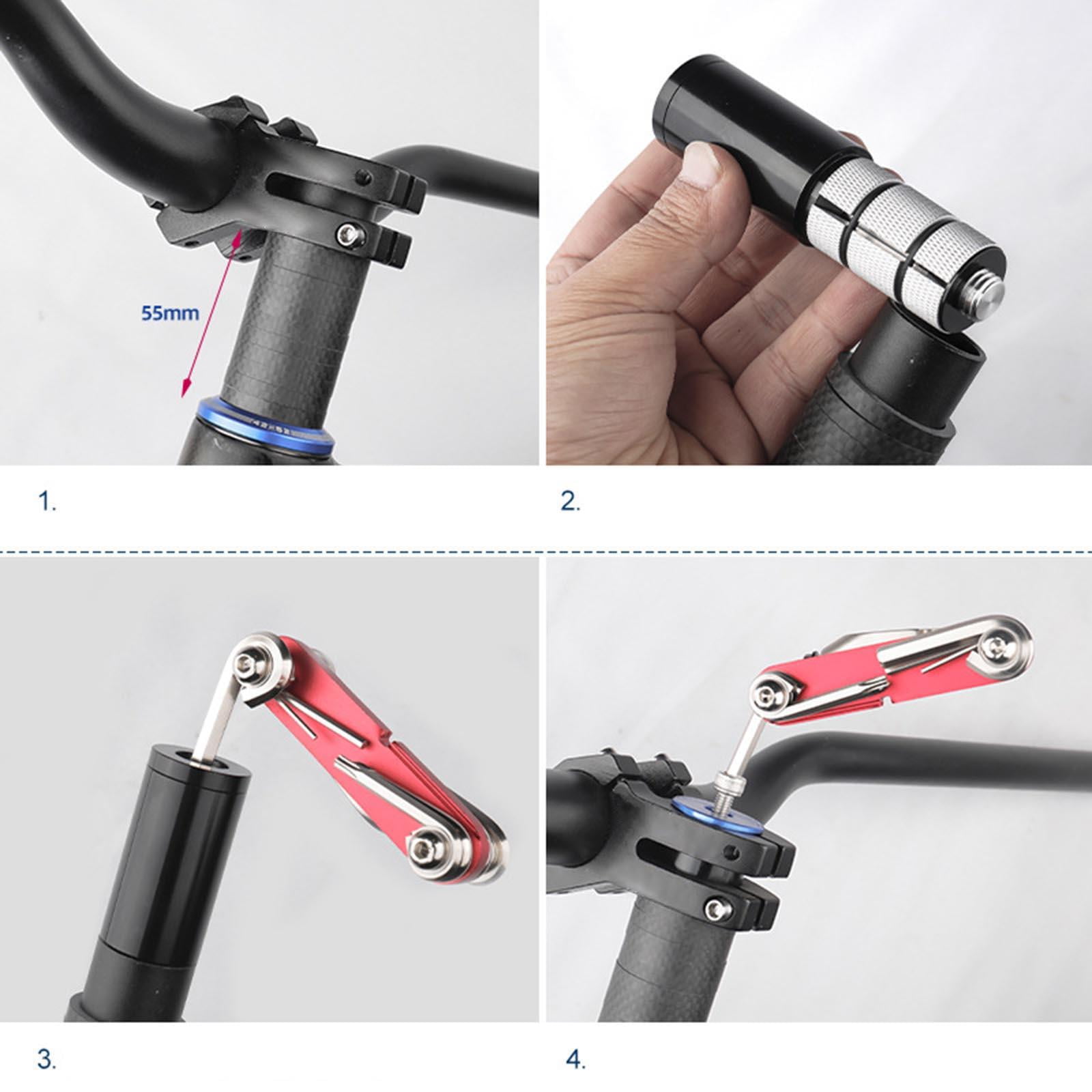 Bike Stem Riser, Handlebar Riser Extender Mount Head Up Adapter For
