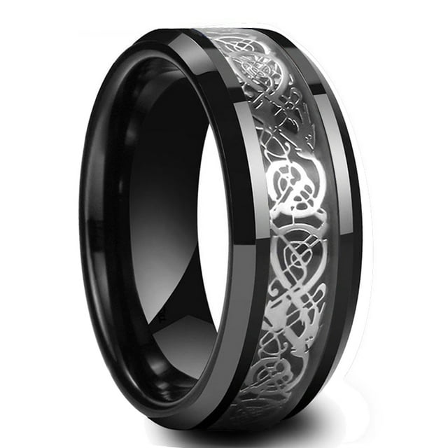 Simple 8mm Purple Stainless Steel Rings For Men Women Purple Matte Finish Beveled Polished Edge Men Rings Wedding Band Jewelry Style14 10