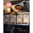 thumbnail image 4 of Pink Candle Warmer Lamp with Timer, Funistree Dimmable Wax Warmer for Jar Candles, House Warming New Home Decor for Women Mom Girl, Birthday Wax Melter Gift, 4 of 6