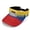 Colombia Flag Theme, variant on HELLHERO Fire Pickleball Visor Hat for Men, Polyester Fabric Open Top Adjustable Sun Visor Hat for Hiking Running Golf