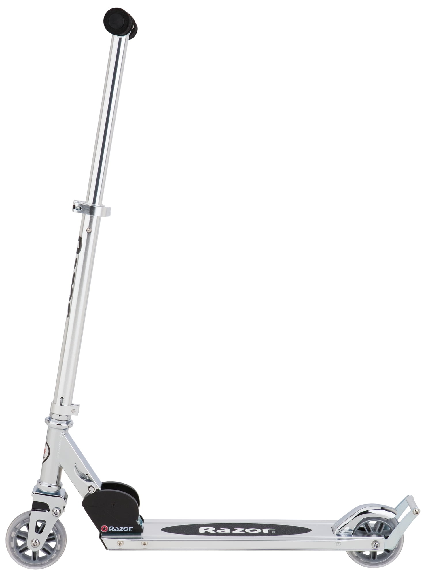 Razor A2 Kick Scooter – Black, Wheelie Bar, Foldable, Lightweight, for Child Ages 5+