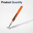 thumbnail image 3 of Telescoping Magnetic Pickup Tool 8LB Stainless Steel 5.9" to 28.3" Extendable Magnet Retrieval Stick with Pocket Clip for Car Industry Garage Office, Orange, 3 of 7