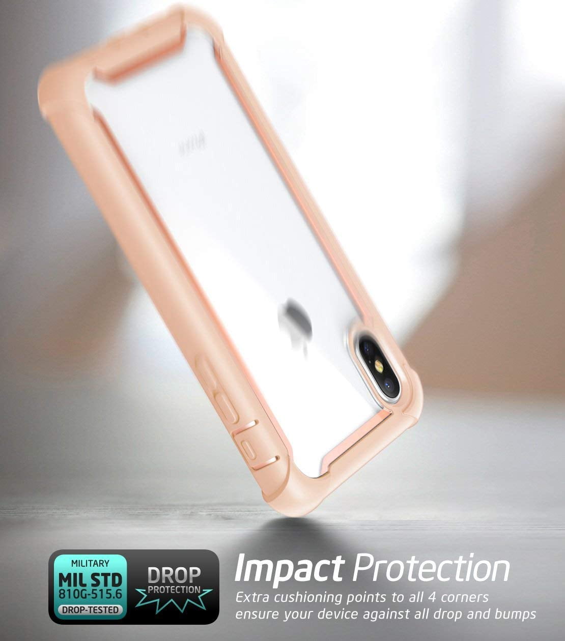 i-Blason Cover iPhone Xs Max, Custodia Rigida a 360 gradi Protezione per Schermo Integrata [Serie Ares] Rugged Case Compatibile con iPhone Xs Max 2018, Nero