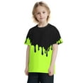 thumbnail image 5 of piuwrlz Short Shirts Sleeve Kids Girls T-Shirts Tops Printed Round Neck T Shirt Top Green Size 3 Years, 5 of 5