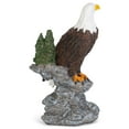 thumbnail image 3 of Eagle On Stone Natural Brown 6 inch Resin Stone Decorative Tabletop Figurine, 3 of 3