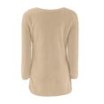 thumbnail image 5 of Coerni Unisex Kids and Toddlers' Cotton V-Neck Sweater Long Sleeve Fuzzy Furry Blouse Girls Fall Warm Sweatshirt Tops, 5 of 5