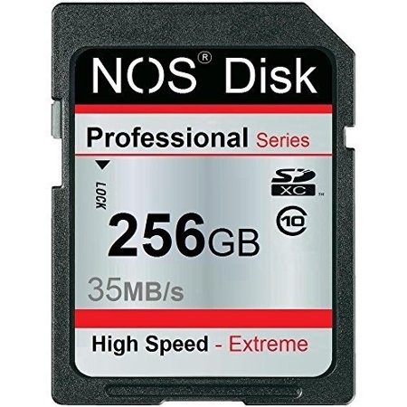 NOS Disk Extreme 256 GB SD SDXC Class 10 up to 35 MB s NOS Disk Extreme 256 GB SD SDXC Class 10 up to 35 MB s