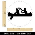 thumbnail image 2 of Two Person Canoe Team Water Boat with Paddle Self-Inking Rubber Stamp Ink Stamper - Blue Ink - Mini 1/2 Inch, 2 of 7