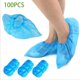 thumbnail image 2 of Cubrezapatos desechables reciclables - Paquete de 100 (50 pares) Cubrezapatos y botas higiénicos Impermeables Antideslizantes Zapatillas de interior Azul JAMW Sencillez, 2 of 5