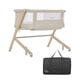 thumbnail image 1 of Evolur Stellar Moisés y cama junto a la cama, fácil de plegar y transportar, ligero y portátil, altura ajustable, colchón incluido, color beige, 1 of 5