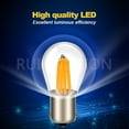 thumbnail image 5 of Ruiandsion BA15S 1156 LED Bulbs 48V AC/DC Warm White 2700K,Reverse Turn Signal Lights,5pcs, 5 of 10