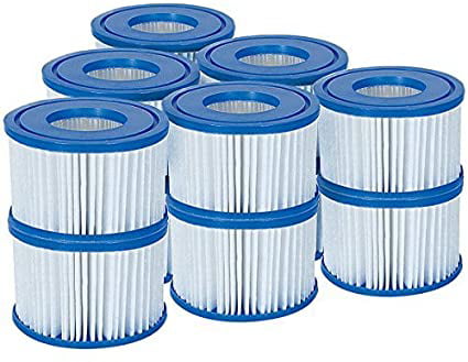 Bestway Lay-Z-Spa Hot Tub Filter Cartridge VI for All Lay-Z-Spa Models 6 x Twin Pack 