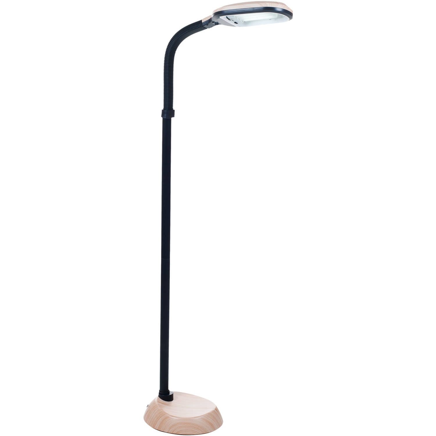 Somerset Home Adjustable Floor Lamp in Woodgrain Color