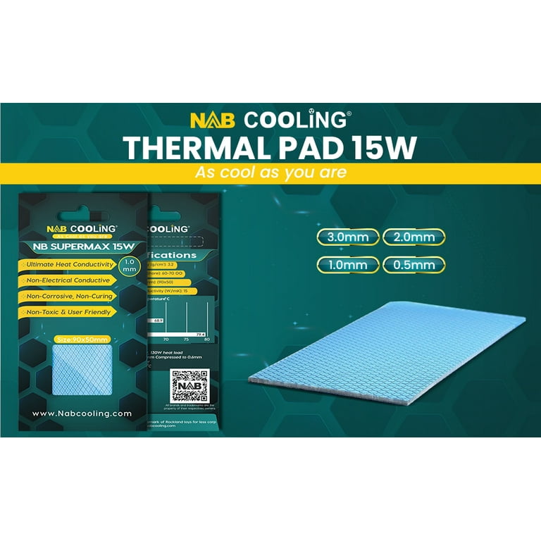 High Conductivity Thermal Pad Heatsink Gpu Cpu Cooling Pads Silicone Paste  Gel