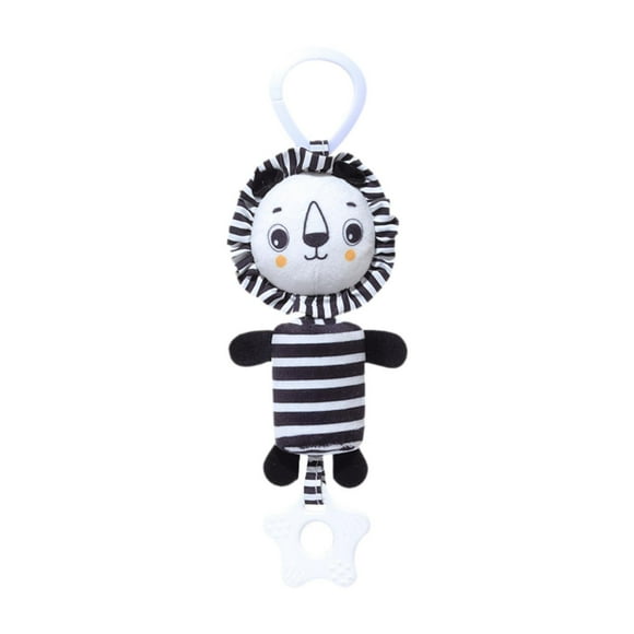 Juguetes sonajeros colgantes,Sonajero colgante de peluche de animales de dibujos animados para cuna,Sonajeros colgantes para cuna de bebé,Juguetes de peluche suaves para bebés Forma de león