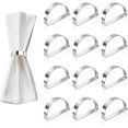 thumbnail image 1 of UrbanMingle Stainless Steel Metal Napkin Ring Holders, Yimerlen Holder Serviette Buckles, 1 of 5