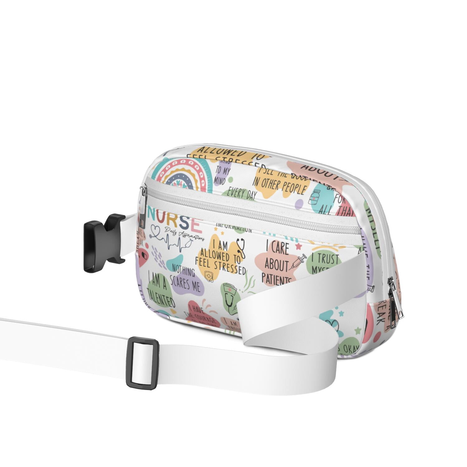 Cute Nurse Aesthetic Belt Bag – Funny Nurse Life Fanny Pack Gift for Nursing Students & Healthcare Heroes, Comfortable & Stylish
