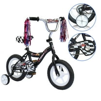 Wonder Wheels 12 In. Wheel Bicycle for 2-4 Years Old with Coaster Brake Boys and Girls, Black and White