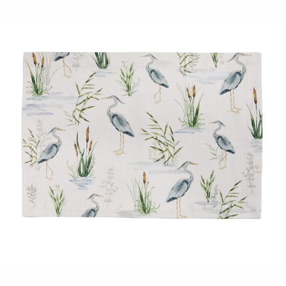 Split P Blue Heron Nature Placemat Set of 4