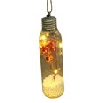thumbnail image 2 of Neinkie Christmas LED Ornaments Luminous Increase Atmosphere with Rope High Brightness Hanging Decorative Flower Transparent Christmas Tree Decorations for Christmas, 2 of 2