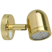 Scandvik LED Brass Reading Light - 10-30V