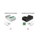thumbnail image 4 of Cargador de Batería Advancent Protección Universal Pantalla LCD Blanco, 4 of 6