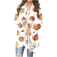 thumbnail image 1 of Cárdigan de manga larga con estampado de Halloween para mujer, 1 of 4