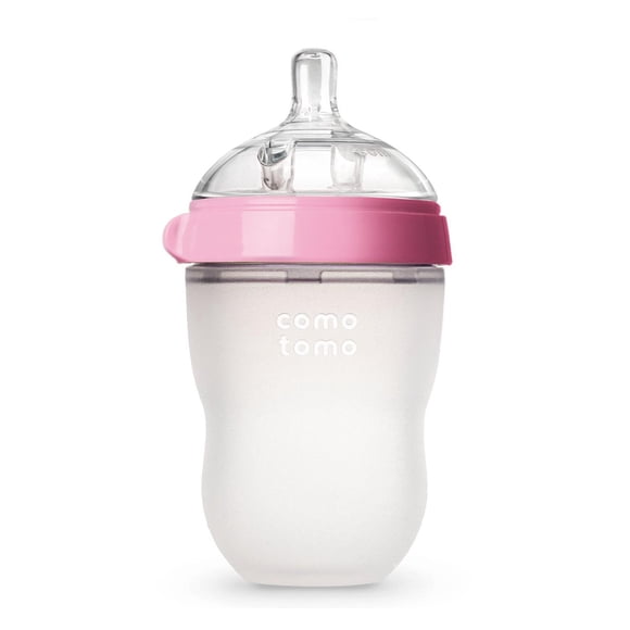 Biberón Silicona Rosa 250 ml