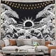 thumbnail image 3 of Mandala Wall Tapestry Great Wave Tapestry with Sunset Black and White Ocean Tapestry Wall Hanging Tapestry for Living Room Bedroom -Versailles (M/130x, 3 of 4