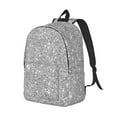thumbnail image 2 of Balery GlitterSilver Vintage Canvas Backpack for Men and Women - Large Capacity, Durable Travel Laptop Bag for School, Work, Hiking, and Outdoor Activities, 2 of 7