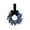 Blue, variant on 8.66 Inch Halloween Starry Bow Wreath Handmade Natural Vine Mini Wreath Shiny Glitter Star Bow Ornament Indoor Wall Fireplace Tiered Tray Fall Harvest Seasonal Decor