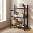 thumbnail image 7 of Gianna 3 Tier Bookshelf, Free Standing Shelf, Bookcase Shelf Storage Organizer, Industrial Book Shelves for Home Office, Living Room, Kitchen, Black, 7 of 7