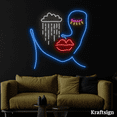 thumbnail image 4 of Craftnamesign Girl Cry Neon Sign, Girl Room Decor, Girl Face Wall Art, 4 of 4