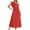 Red, variant on Kaemgyyd Cocktail Dresses for Women One-Shoulder Sleeveless Ruffle Dresses Tie Waist a Line Formal Evening Dress