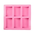 thumbnail image 2 of Rectangle Silicone Soap Mold - 6 Large Cavity DIY Molds Reusable Silicone Ice Cube Trays Molds for Soap Making Bar, Resin, Homemade Craft, 2 of 7