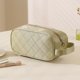 thumbnail image 1 of Diamond Lattice Bolsas de maquillaje Almohada Bolsa de cosméticos para regalos navideños (Verde) Sywqhk Cuidado Belleza, 1 of 8