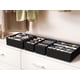thumbnail image 3 of Simple Houseware Closet Ropa interior Organizador Cajón Divisor 4 Set Negro, 3 of 5