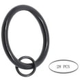 thumbnail image 4 of Meriville  1.5-Inch Inner Diameter Metal Curtain Rings with Eyelets Oil-Rubbed Bronze - Set of 28, 4 of 5
